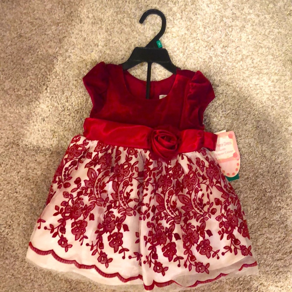 Red and White Jona Michelle Dress